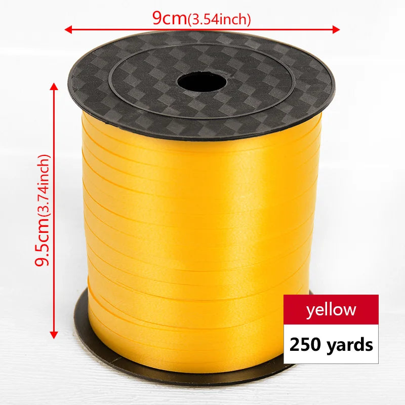 イベント・バルーン装飾 | マルチカラー クラフト用リボン| 230m巻