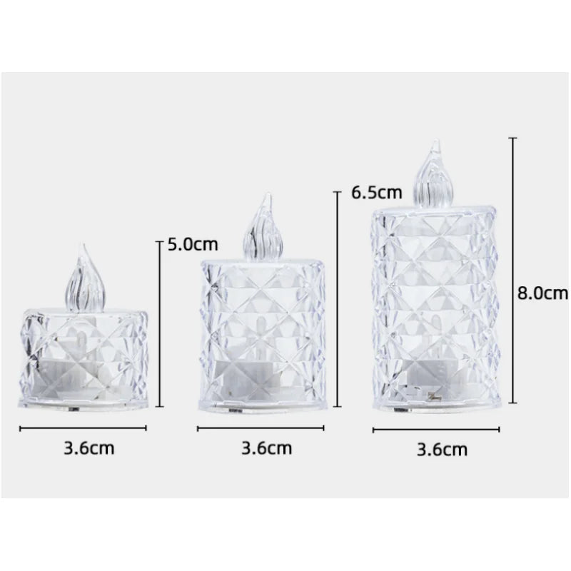 エレガントな電池式フレームレスキャンドル
