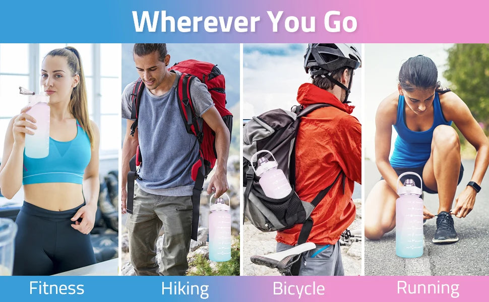 |イベント・ノベルティ用品 | ストロー付き大容量ウォーターボトル | 2L