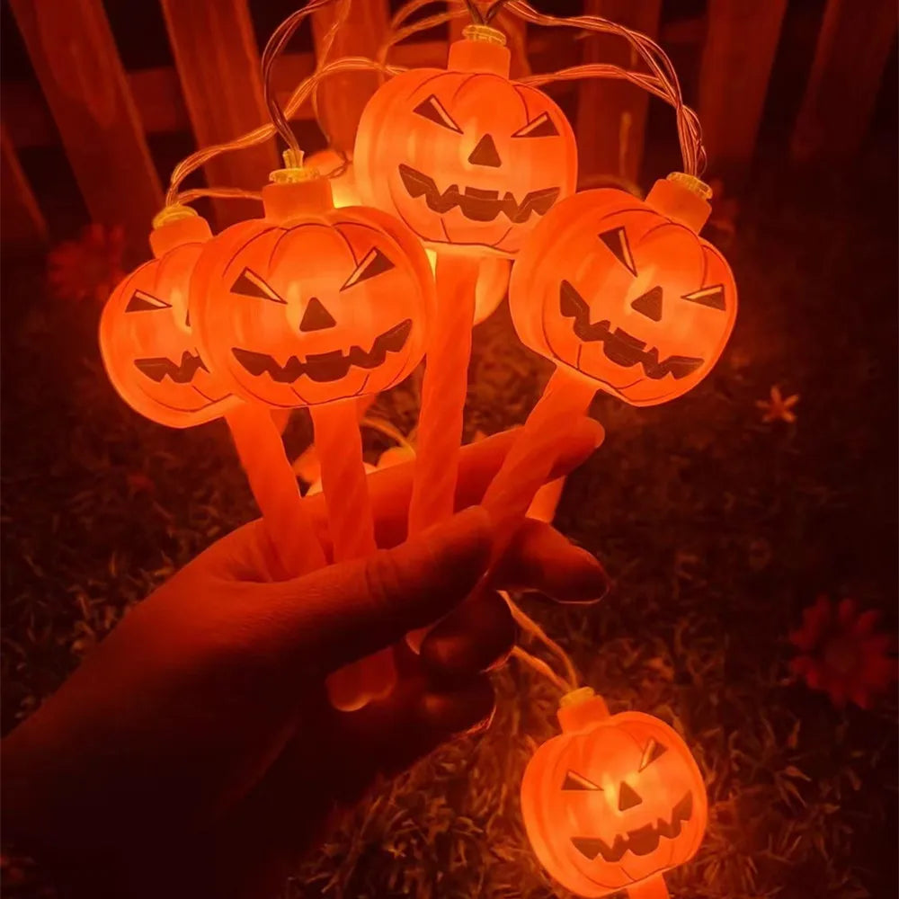 イベント・ハロウィン装飾|パンプキン・ゴースト型 LEDストリングライト