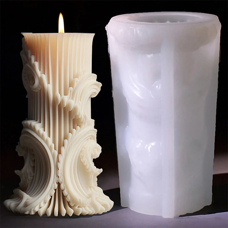 クラフト・DIY用|ハンドメイドキャンドル用 ヨーロッパ彫刻風型