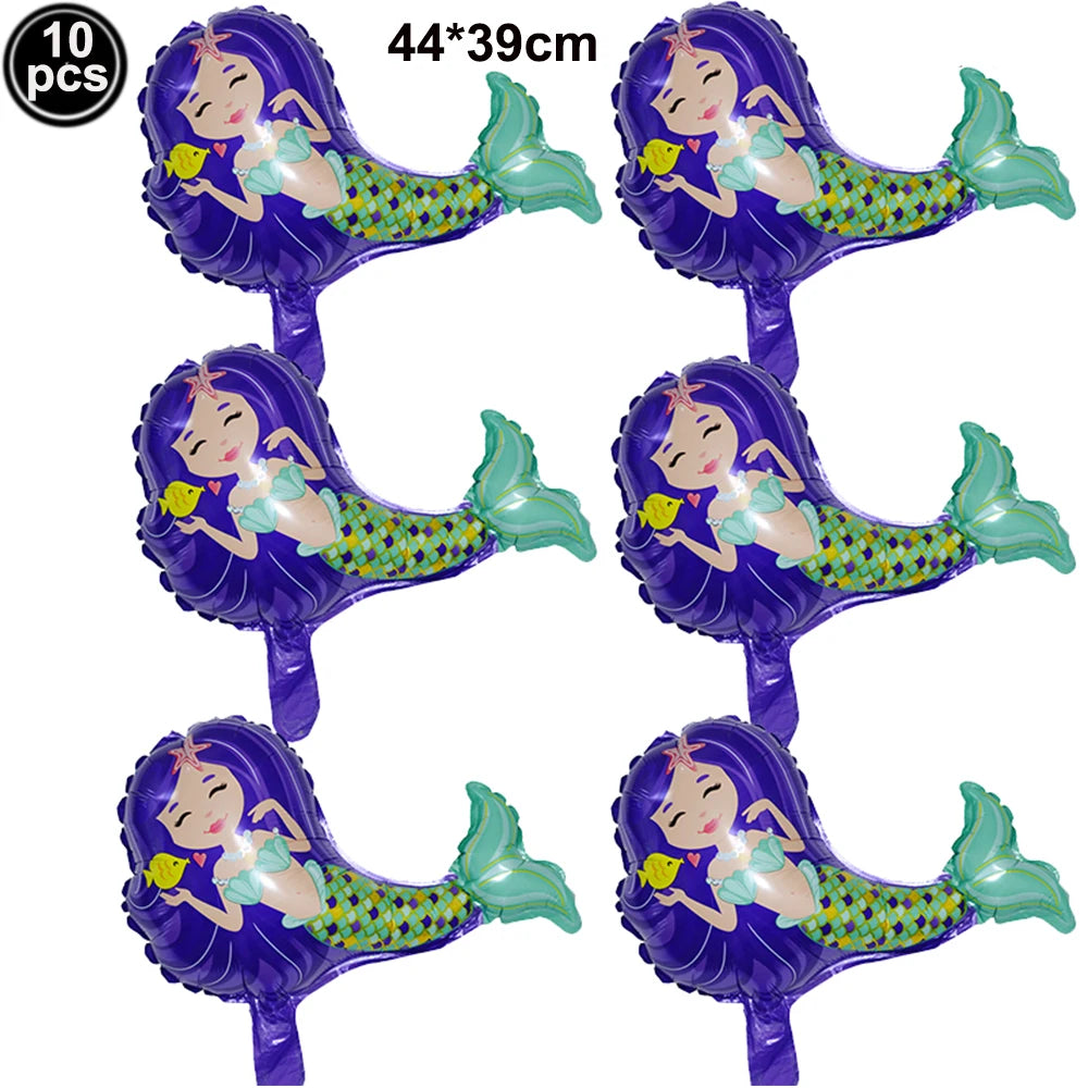 マーメイドテーマ ミニバルーンセット 10個