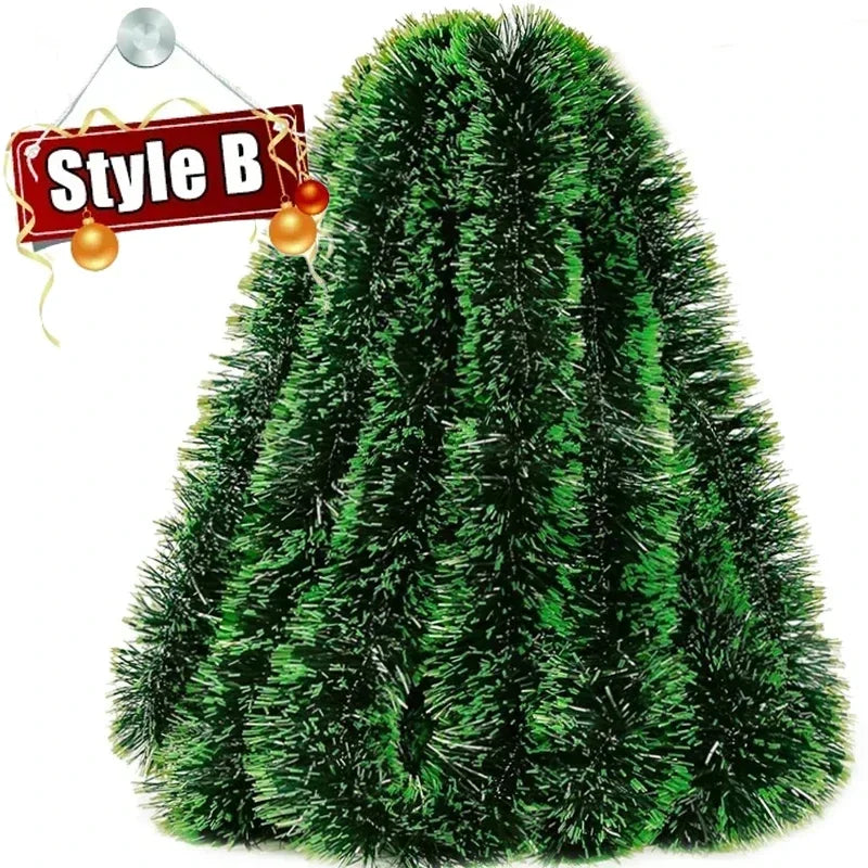 イベント・クリスマス装飾|ティンセルリボンガーランド