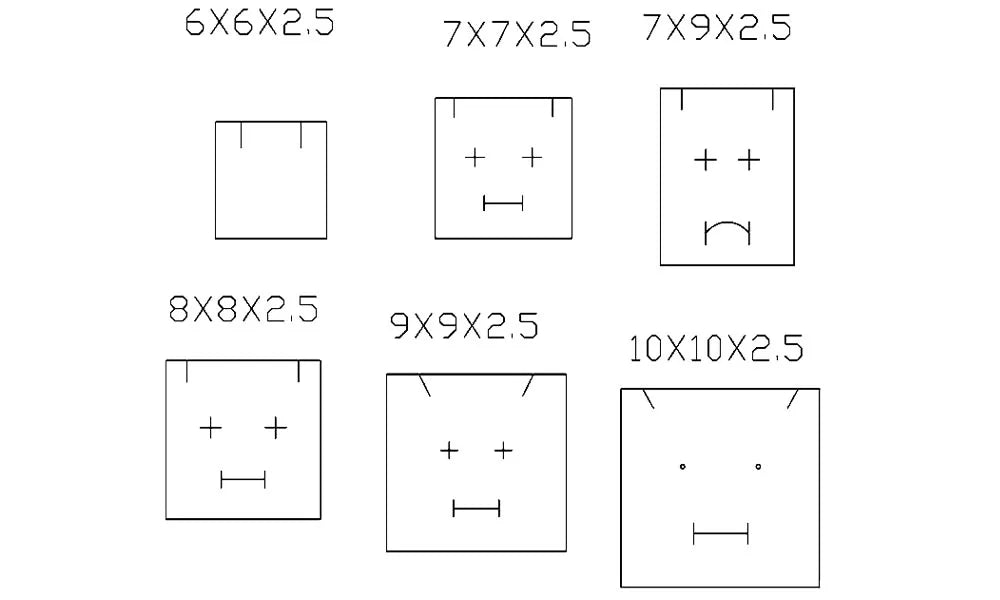 |イベント・ノベルティ用品 | ジュエリーギフトボックス10個セット | 7~8c 4サイズ