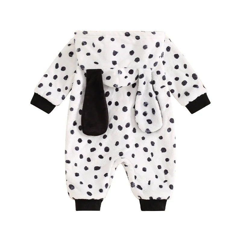 イベント・ハロウィングッズ|ダルメシアン着ぐるみ風ロンパース(0〜18ヶ月)