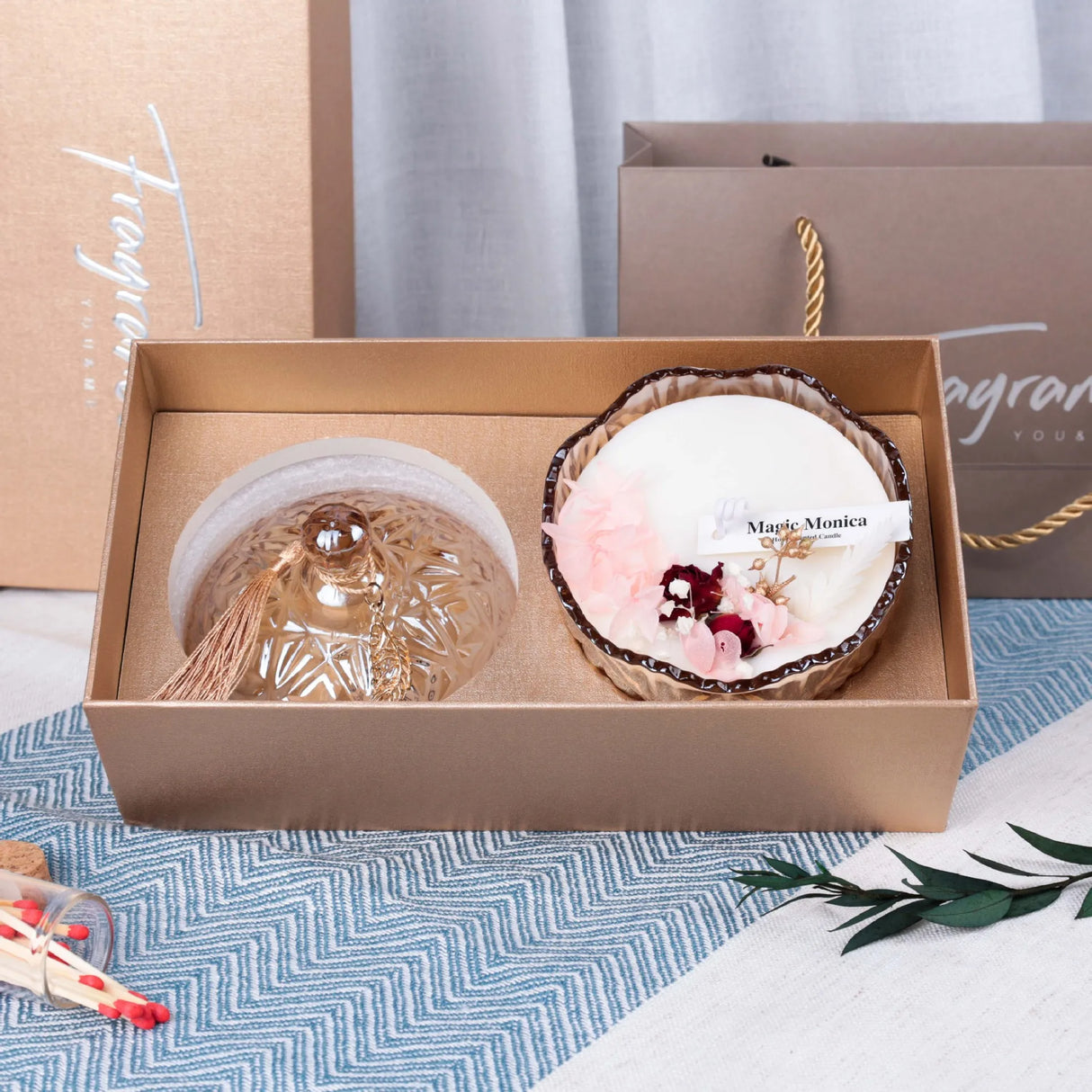 ロマンチックアロマキャンドルセット