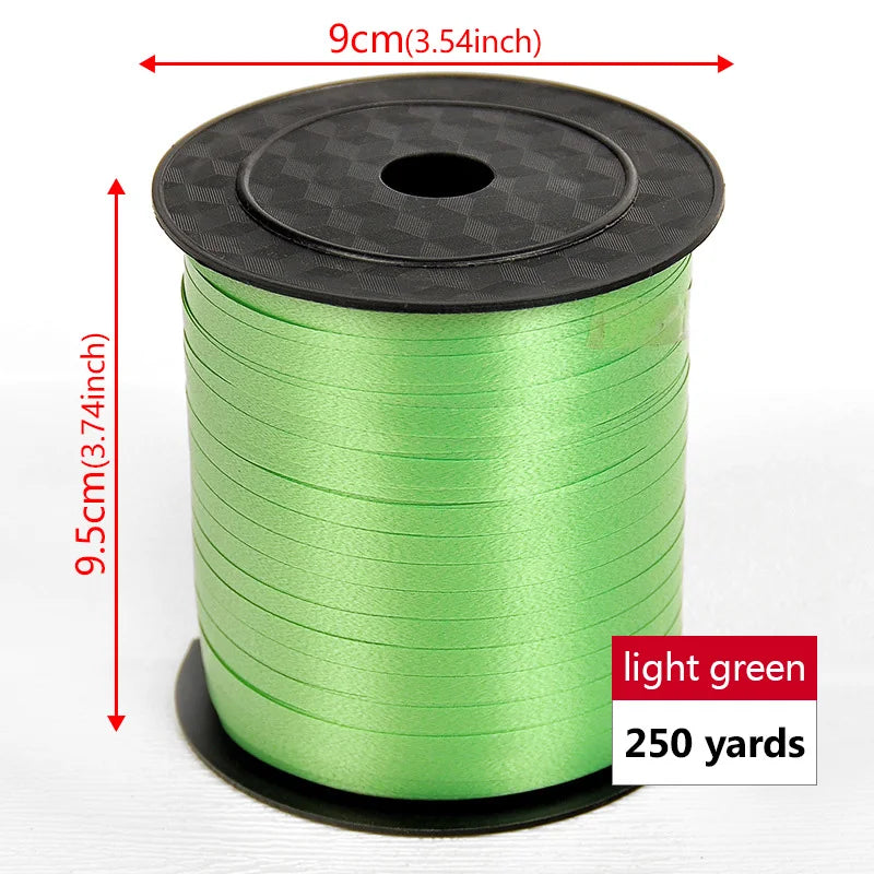 イベント・バルーン装飾 | マルチカラー クラフト用リボン| 230m巻