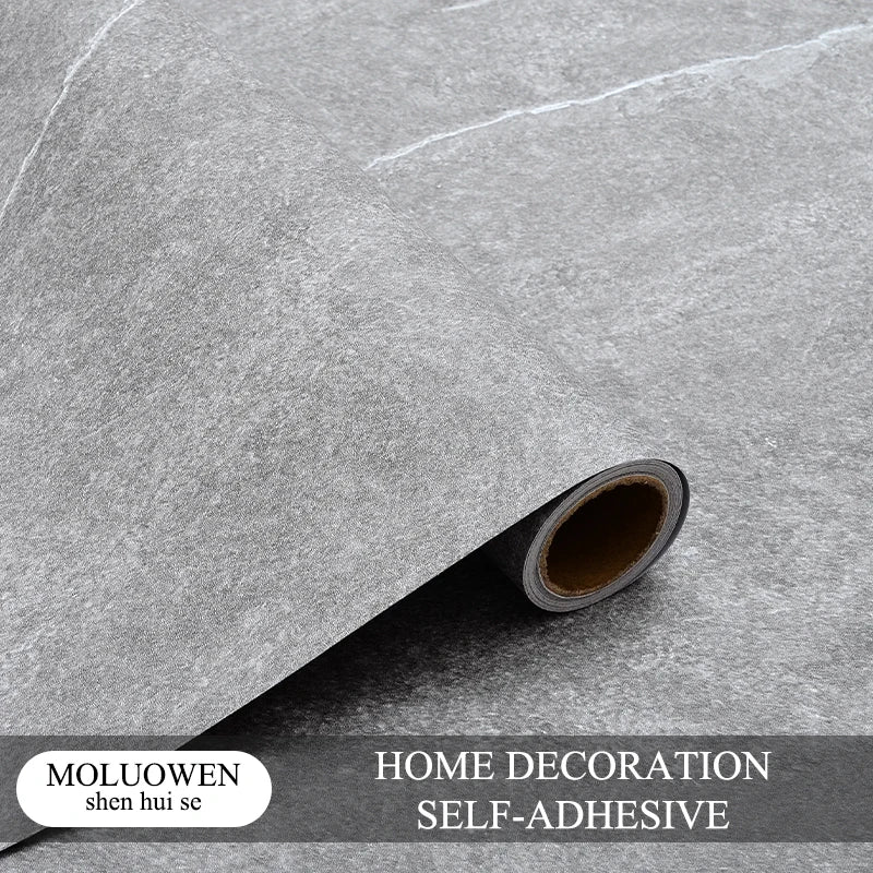 DIYフロアシート 天然木目・大理石風 ステッカー 幅40cm x 300cm ナチュラル