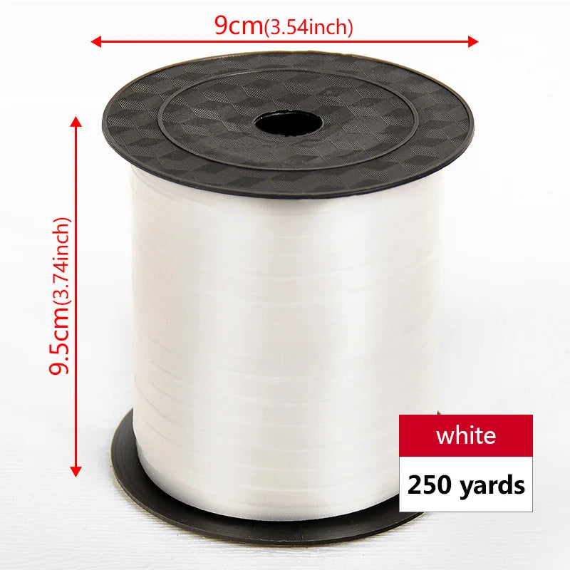 イベント・バルーン装飾 | マルチカラー クラフト用リボン| 230m巻