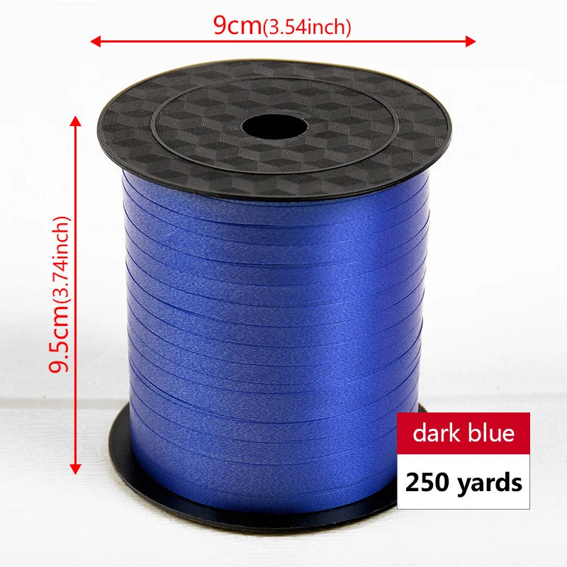 イベント・バルーン装飾 | マルチカラー クラフト用リボン| 230m巻