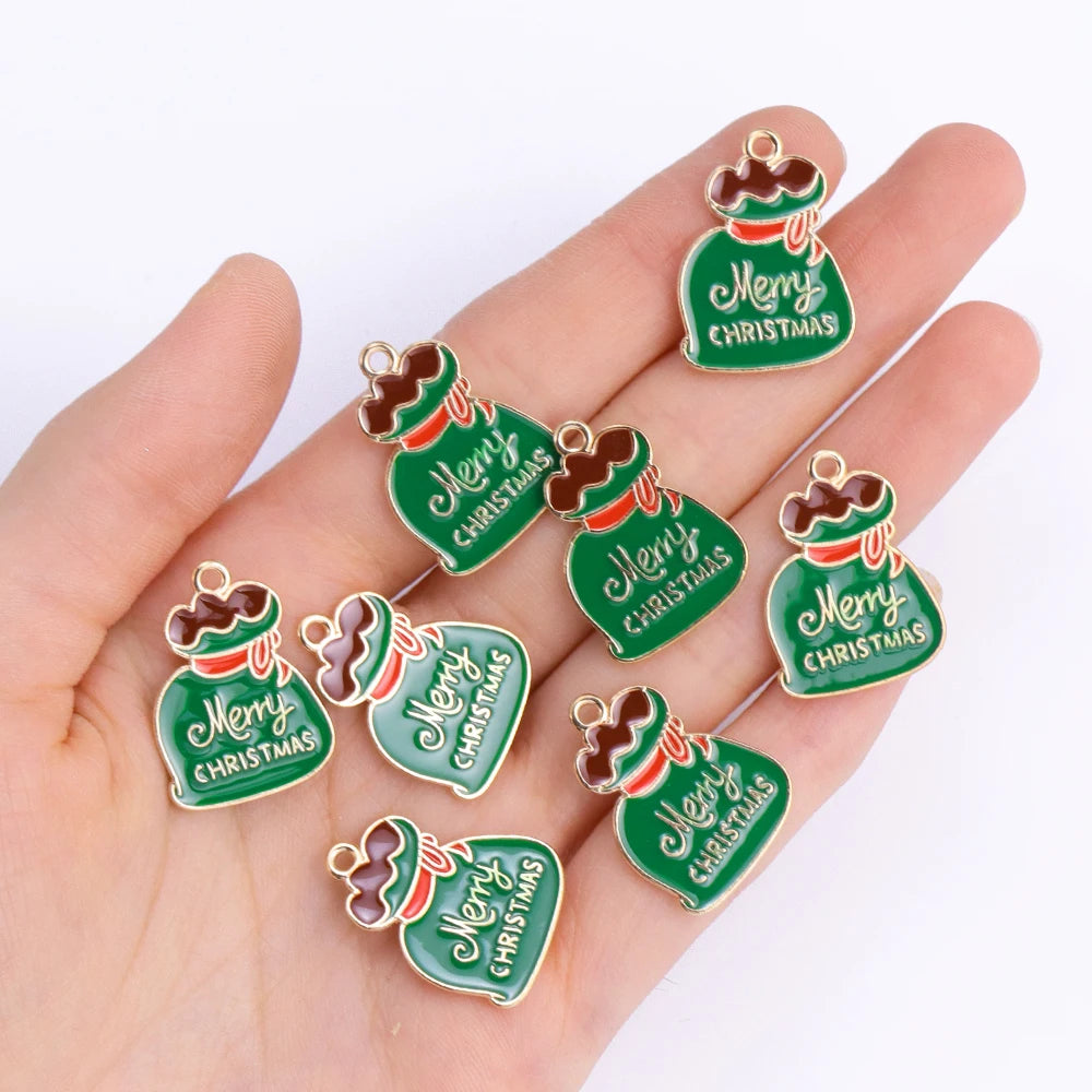 キュートなクリスマスチャームセット(10個セット)