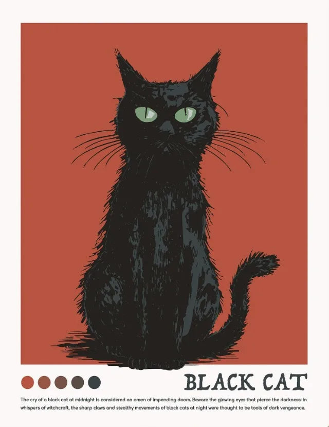 イベント・ハロウィングッズ|ヴィンテージハロウィンキャンバスアートポスター