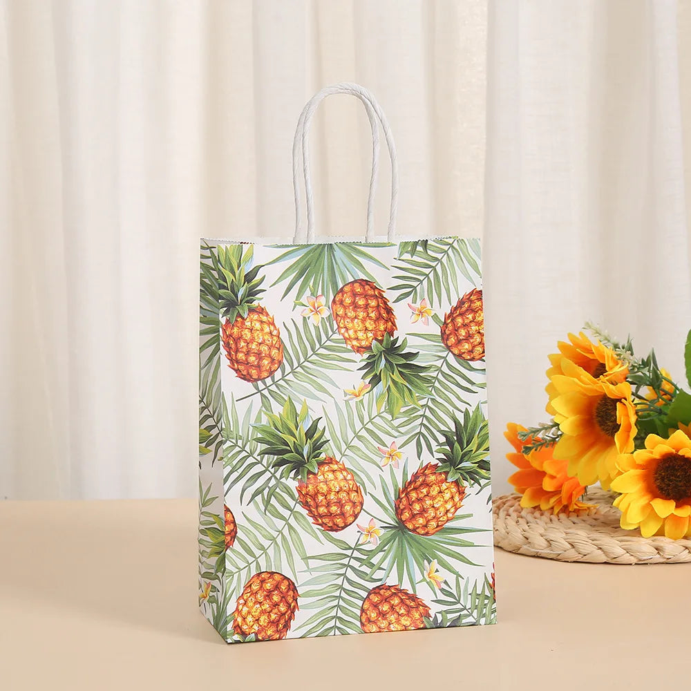 |ノベルティ用品 | トロピカル柄ギフトバッグ12個セット | W15×H21×D8cm