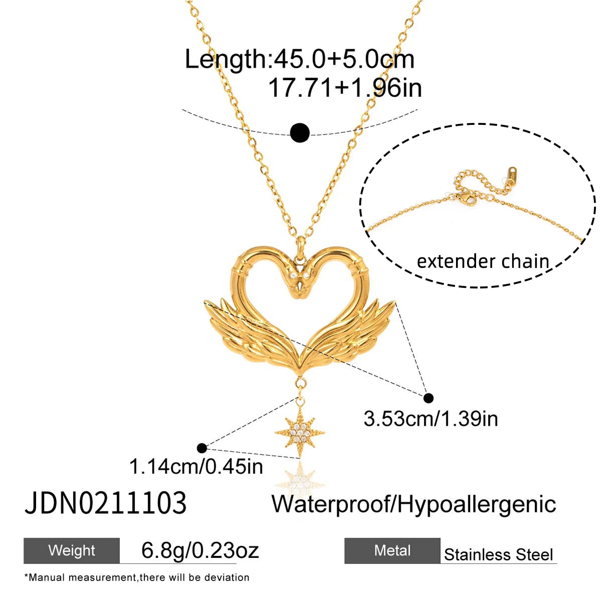ロマンティック スワンジュエリーセット レディース