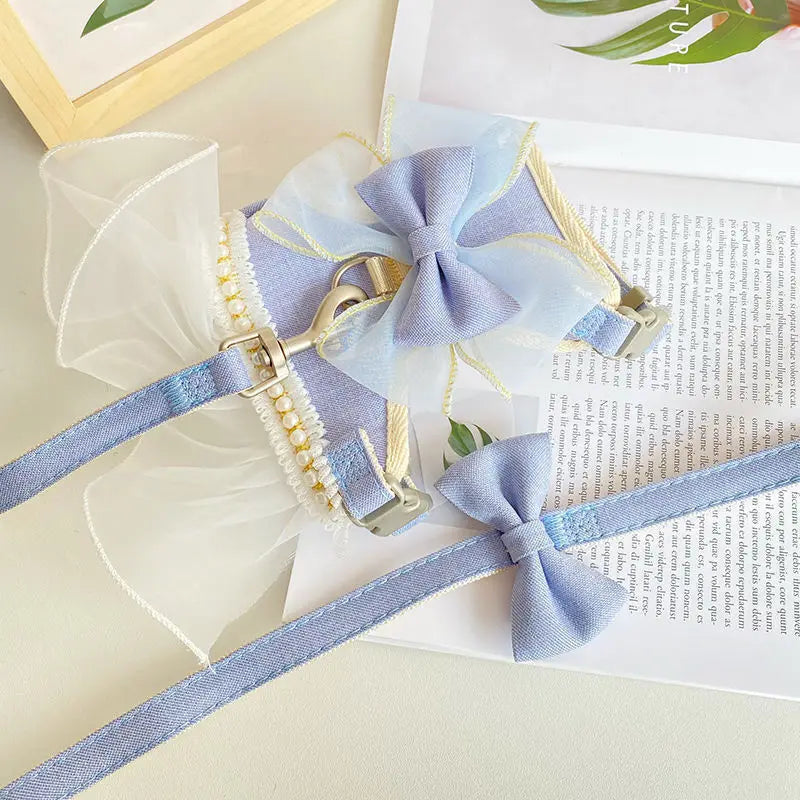 イベント・パーティーグッズ|蝶結びデザインの猫用ハーネスリーシュ