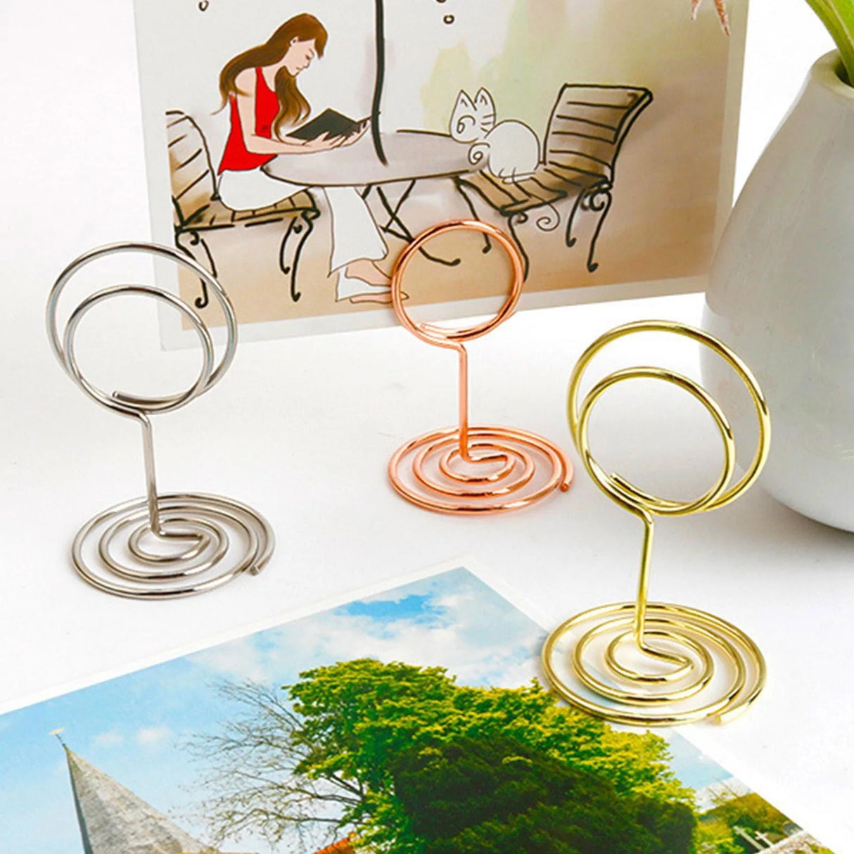 イベント・結婚式装飾|テーブルナンバーホルダー 20個セット ゴールド