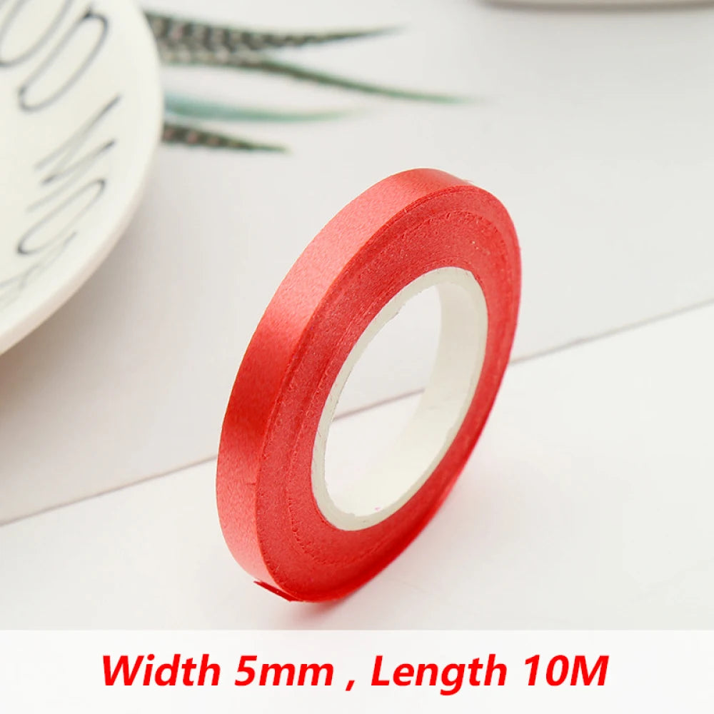 イベント・バルーン装飾 | クラフト用サテンリボン5mm | 10m巻
