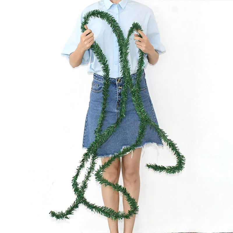 クリスマスリース|5.5m パインガーランド グリーン