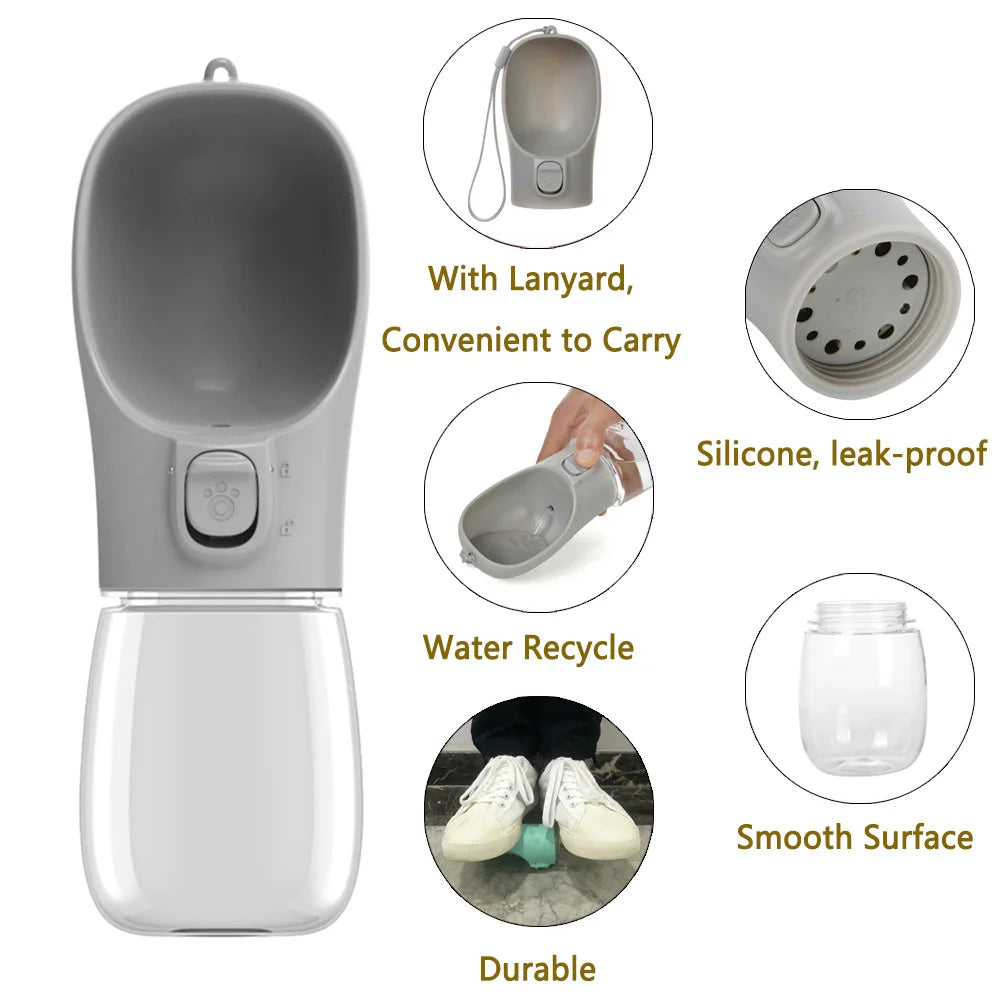 |イベント・ノベルティ用品 | ペット用ポータブル漏れ防止ウォーターボトル | 300ml/350ml/550ml