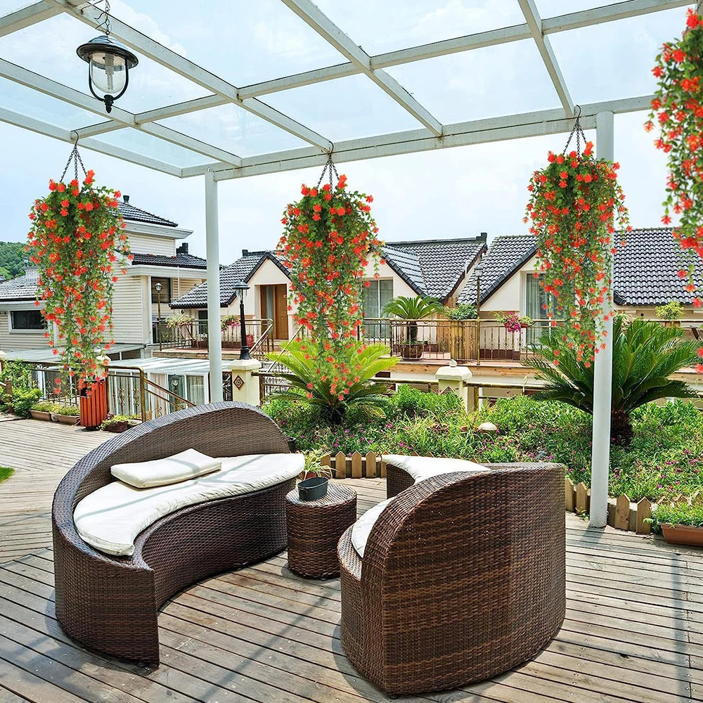 パーティー・ガーデン装飾|造花ハンギングフラワー(76c)(80CM )