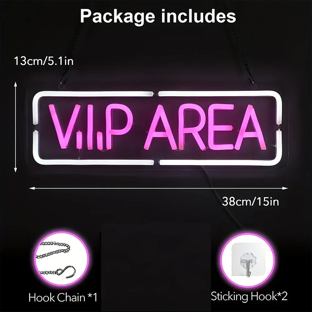 VIP AREA LEDネオン(ネオン看板)サインライト