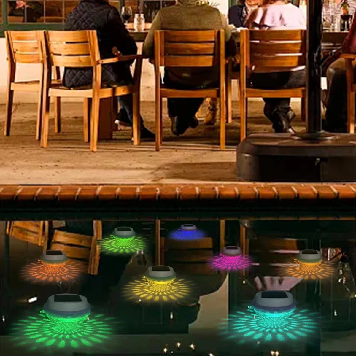 ソーラーライト|イベント・クリスマス装飾|ソーラー充電式 防水フローティングライト