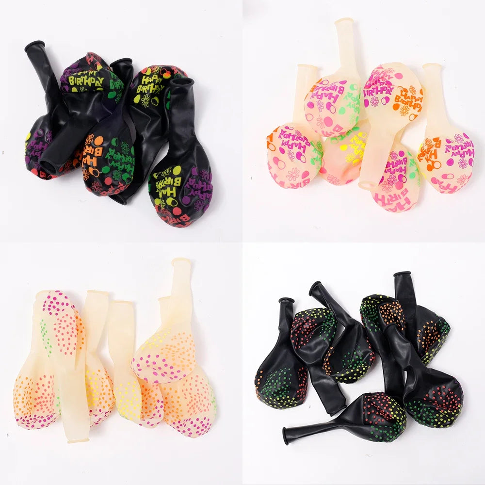 暗闇で光る蛍光ラテックスバルーンセット