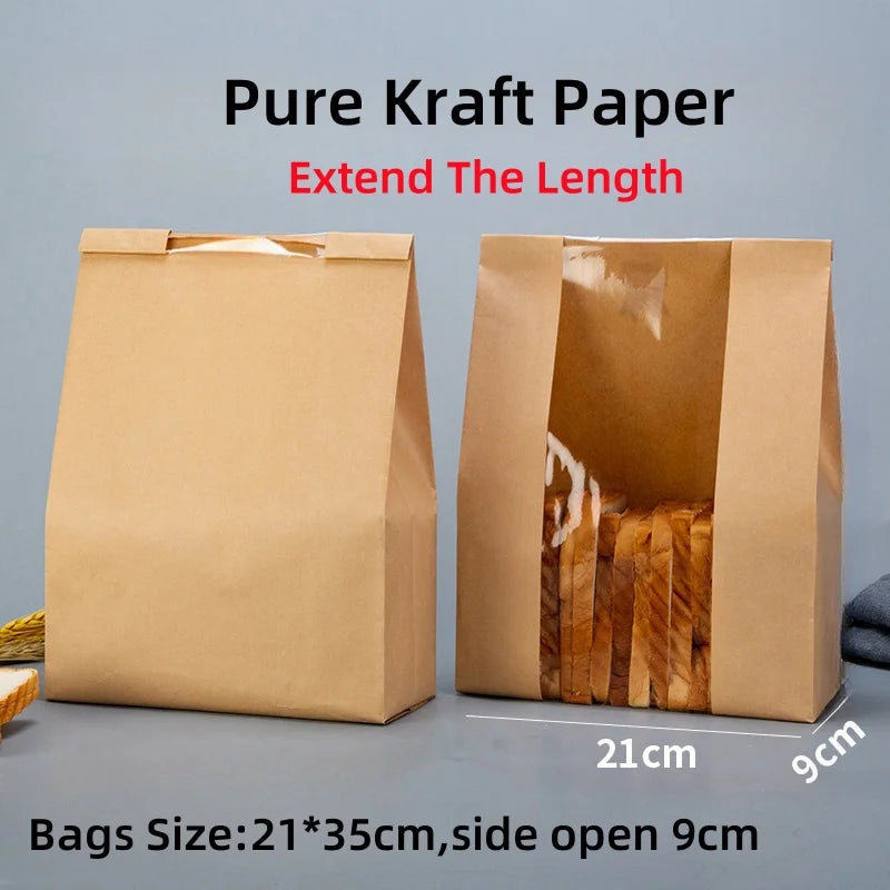 |ノベルティ用品 | 透明窓付きクラフトバッグ 50枚入