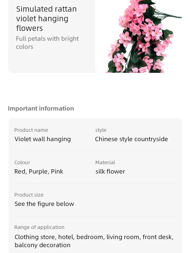 パーティー・インテリア装飾|造花 壁掛けデコレーション(75C)