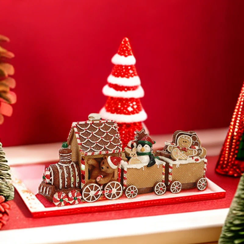 【クリスマス・パーティー装飾】可愛い汽車の置物