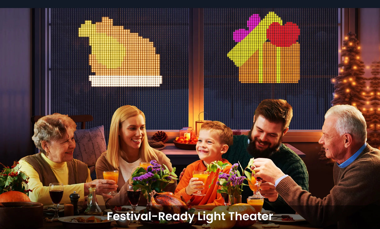 カーテンライト|イベント・クリスマス装飾| Bluetoothスマートカーテンライト(幅2m)