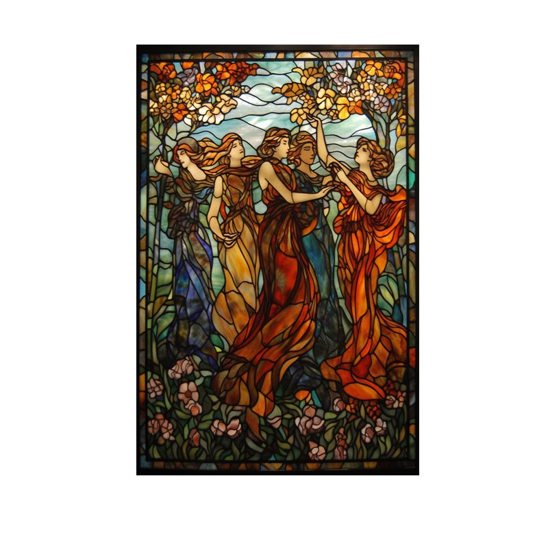 ステンドグラス教会風 ウィンドウフィルム(UVカット・静電気吸着タイプ)