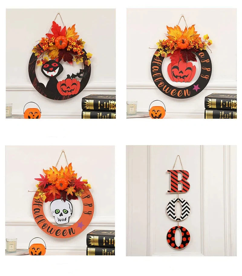 イベント・ハロウィングッズ|パンプキン&メープルリーフガーランド