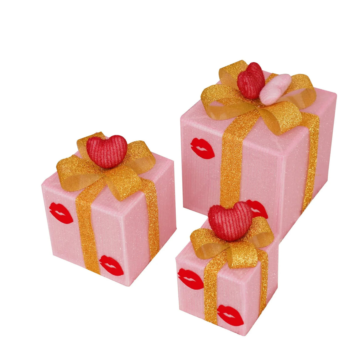 モチーフライト|イベント・クリスマス装飾|ライト付きギフトボックス(3個セット)