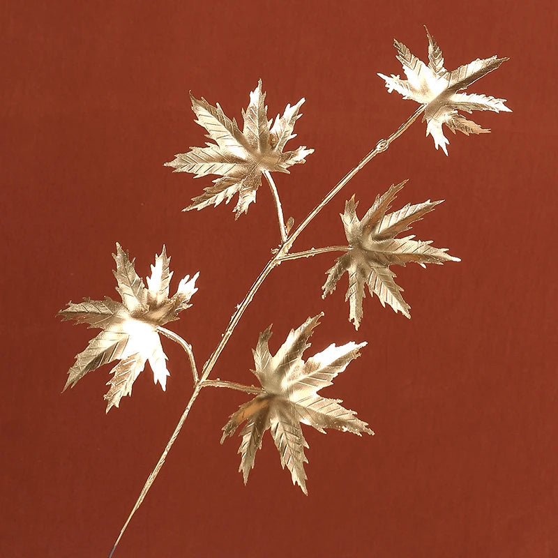 【造花インテリア用装飾】輝くゴールド インテリアフラワー