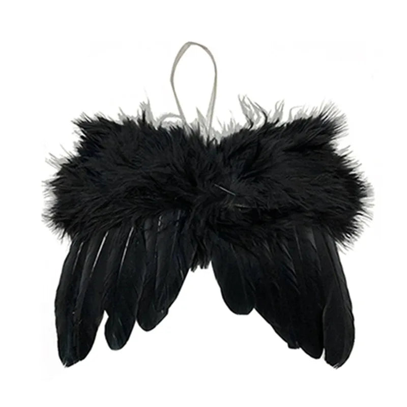 イベント・パーティー装飾|エンジェルホワイトフェザーウィングオーナメント(1個入/10個入)