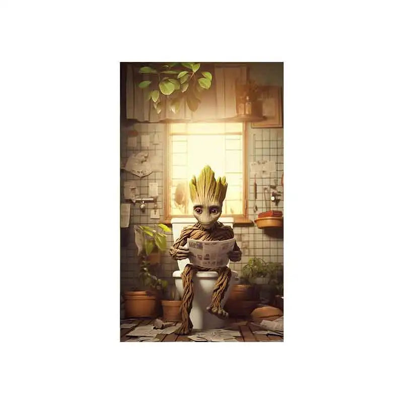 イベント・ハロウィングッズ|スーパーヒーロー トイレ読書ポスター