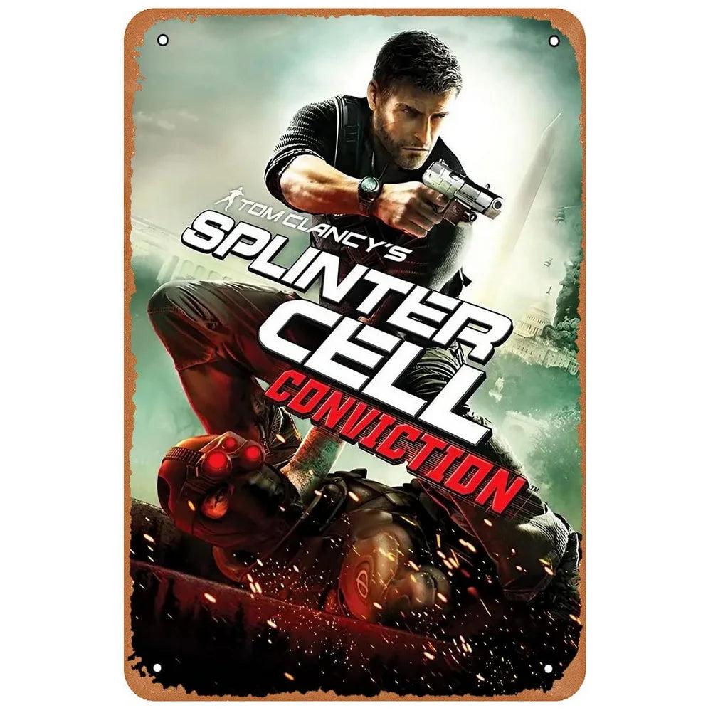 ヴィンテージ映画ブリキ看板 A