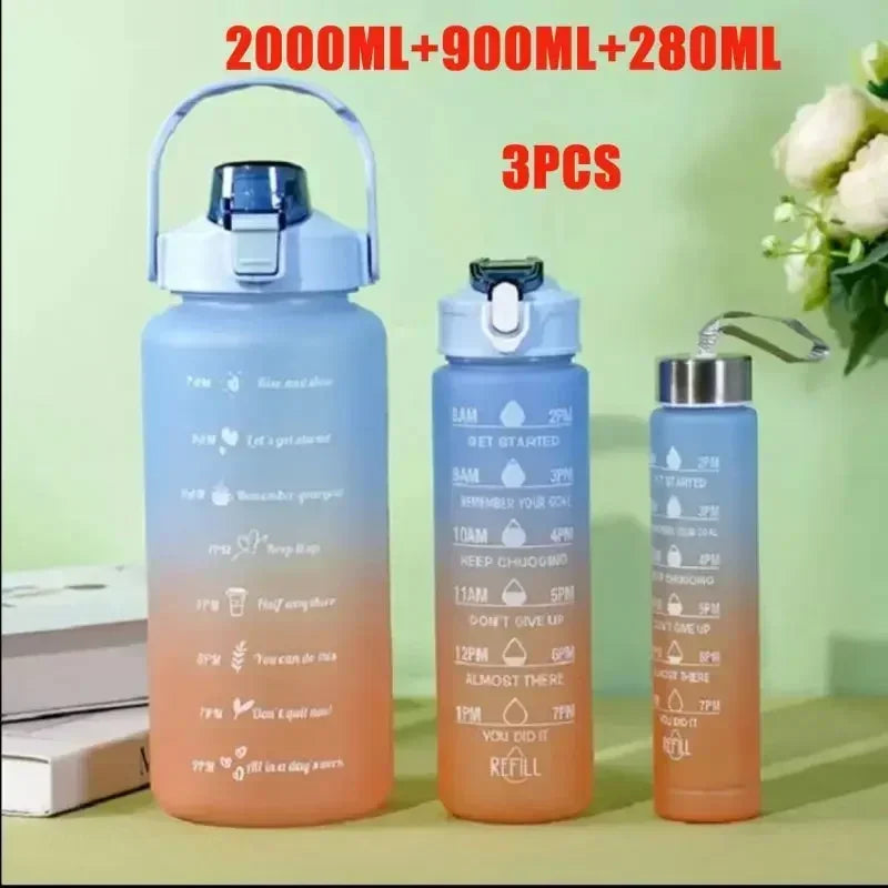 |イベント・ノベルティ用品 |  タイムマーカー付き スポーツウォーターボトセット | 280ml/900ml/2000ml