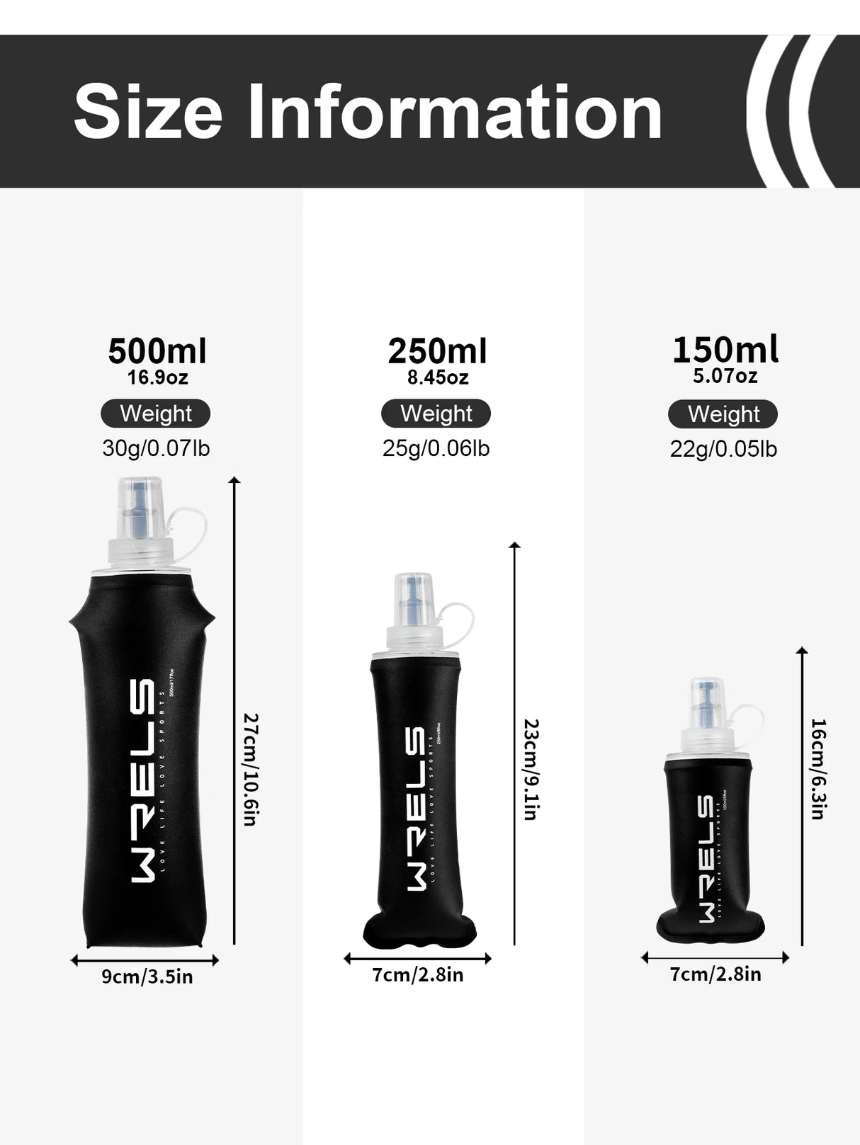 |イベント・ノベルティ用品 | 折りたたみ式ソフトウォーターボトル | 150ml/250ml/500ml コンパクト