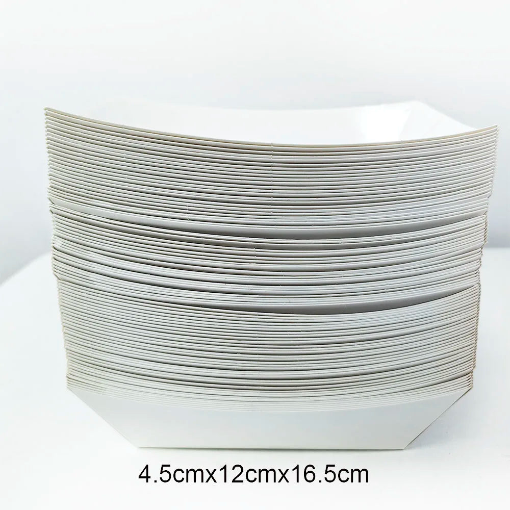 |イベント・ノベルティ用品 | 紙製ミニフードトレイセット | W16.5×H4.5×D12c