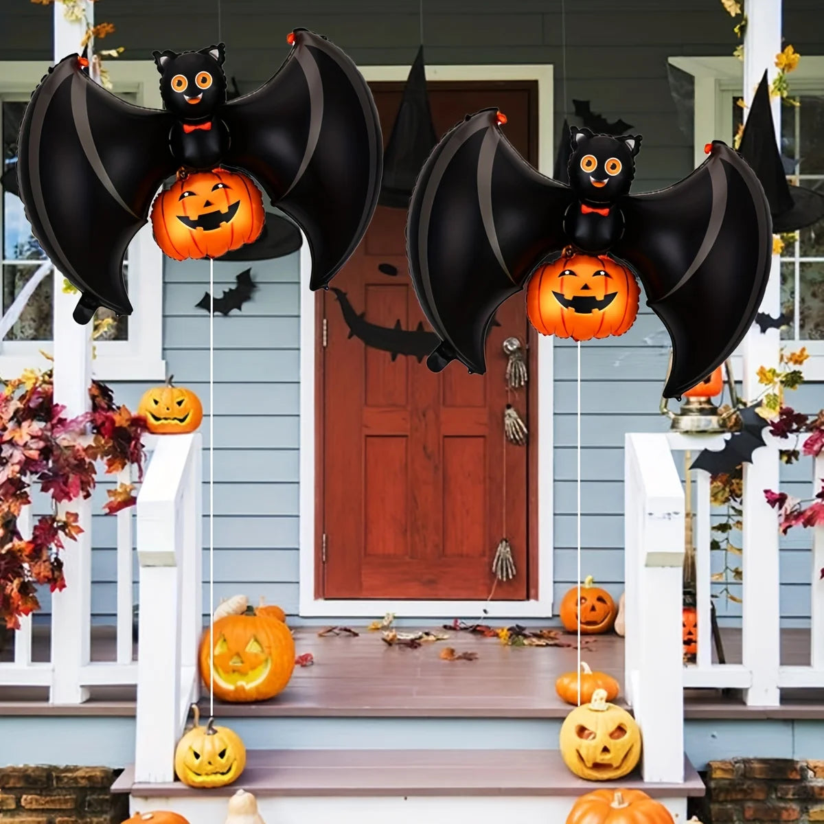 イベント・ハロウィン装飾|こうもり&クモ型バルーンセット(1~20個)