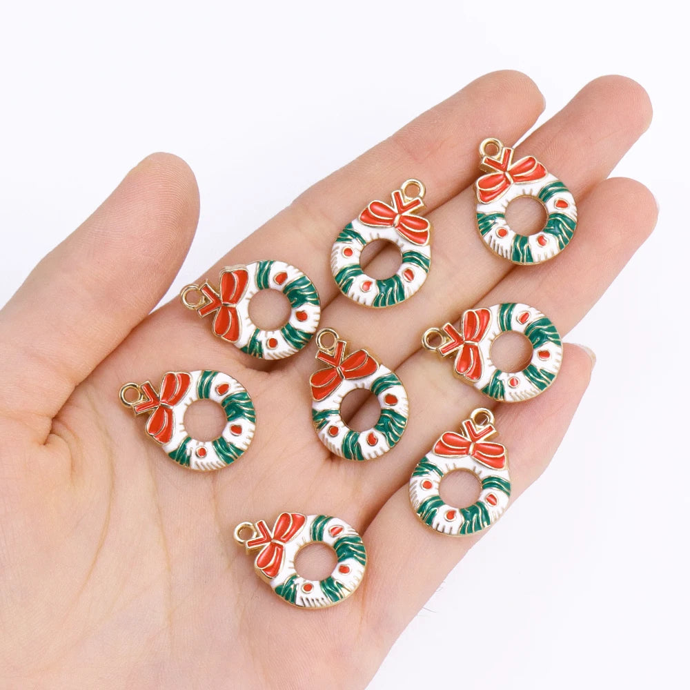 キュートなクリスマスチャームセット(10個セット)