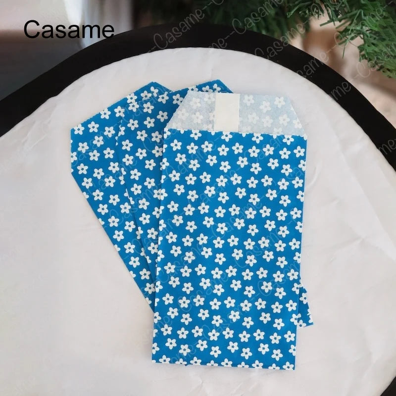 |ノベルティ用品 | 小花柄紙袋 50枚セット | 8x15c