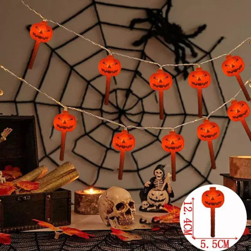 イベント・ハロウィン装飾|パンプキン・ゴースト型 LEDストリングライト