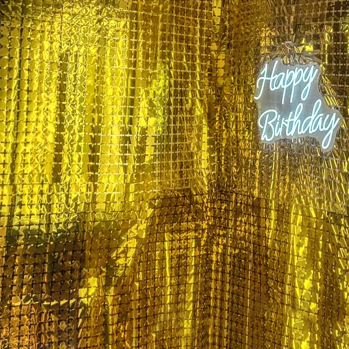 パーティー・インテリア装飾 キラキラ!カーテン ミラーボール風 華やか