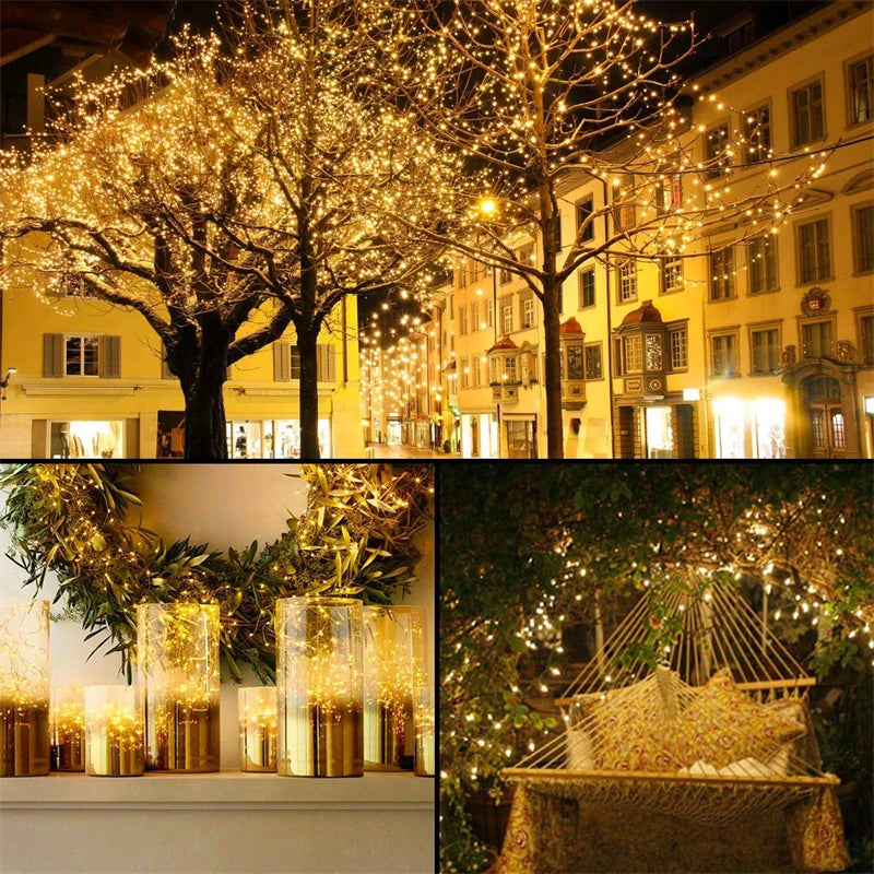 ソーラーライト|イベント・クリスマス装飾|ソーラー式 防水LEDフェアリーライト(7M~42M)