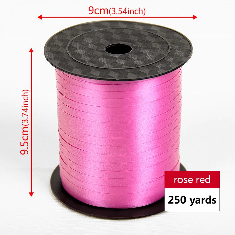 イベント・バルーン装飾 | マルチカラー クラフト用リボン| 230m巻