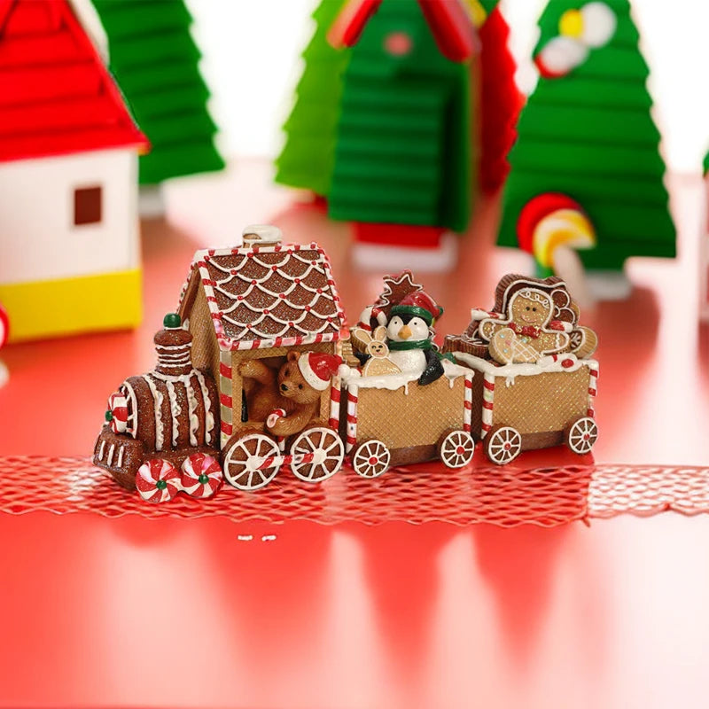 【クリスマス・パーティー装飾】可愛い汽車の置物