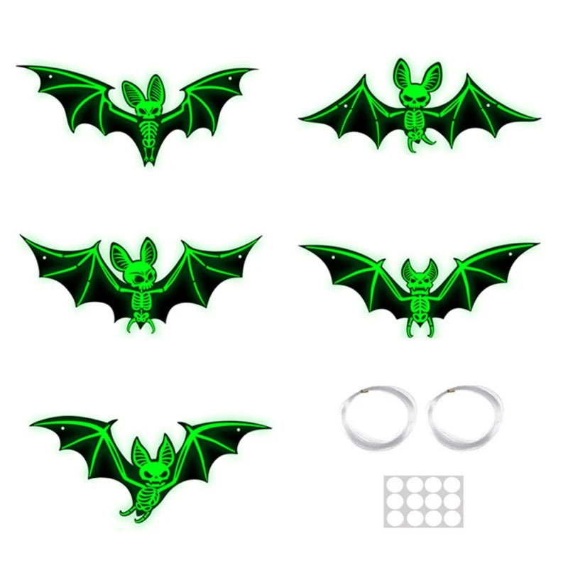 イベント・ハロウィン装飾|コウモリデコレーションステッカー(10枚入)